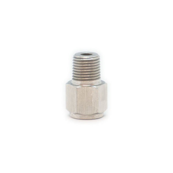 Link Sensor Thread Adapter, M10 x 1 Female to 1/8 NPT Male, Stainless (101-0193)