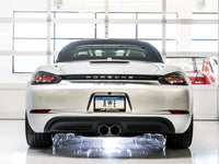 AWE Tuning SwitchPath Exhaust PSE Only - Chrome Silver Tips — Porsche Boxster / Cayman (718) — AWE Tuning performance part