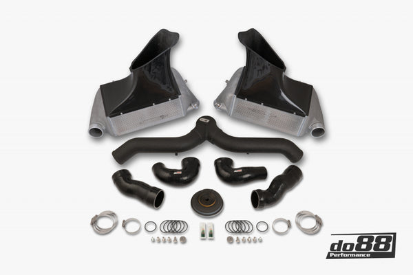 do88 BigPack Intercooler Kit with Black Pipe, Porsche 911 GT2/Turbo (997)