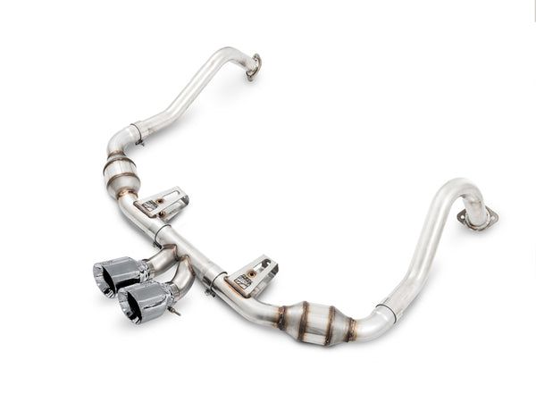 AWE Tuning Touring Edition Exhaust - Chrome Silver Tips, Porsche Boxster / Cayman (718)