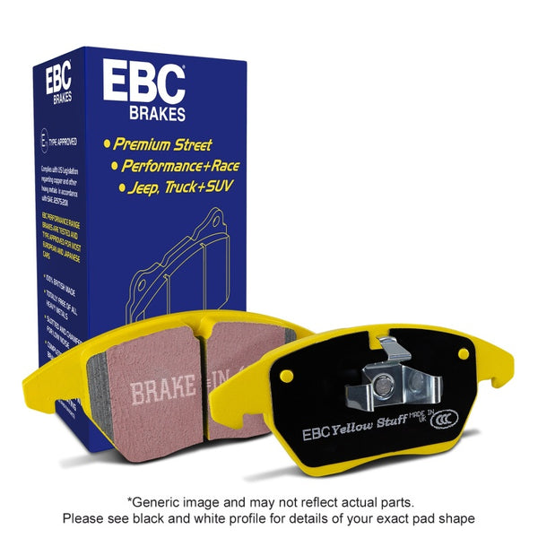 EBC Cast Iron Rotor only 3.8 Yellowstuff Brake Pads, Rear, Porsche 911 (991)