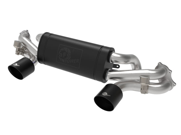 aFe MACHForce XP 2.25in-2.5in 304SS Exhaust Cat-Back 4.0L - Black Tips, Porsche Cayman GT4 (718)