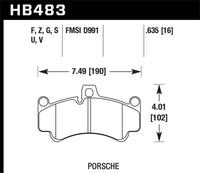 Hawk 08 Targa 4 DTC-70 Race Brake Pads, Front — Porsche 911 GT2/GT3/Turbo (996/997) — Hawk performance part