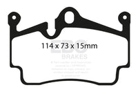 EBC Cast Iron Rotors only 2.9 Bluestuff Brake Pads, Rear — Porsche Boxster (987) — EBC performance part