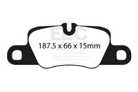 EBC Cast Iron Rotor only 3.8 Yellowstuff Brake Pads, Rear — Porsche 911 (991) — EBC performance part