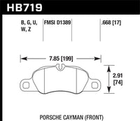 Hawk Series Performance Ceramic Brake Pads Does not fit models, Front — Porsche 911 (991) — Hawk performance part