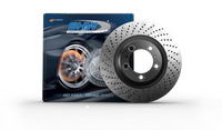 SHW Performance SHW Roadster 3.2L Cross-Drilled Monobloc Brake Rotor 98635240301, Rear — Porsche Boxster (986) — SHW Performance performance part