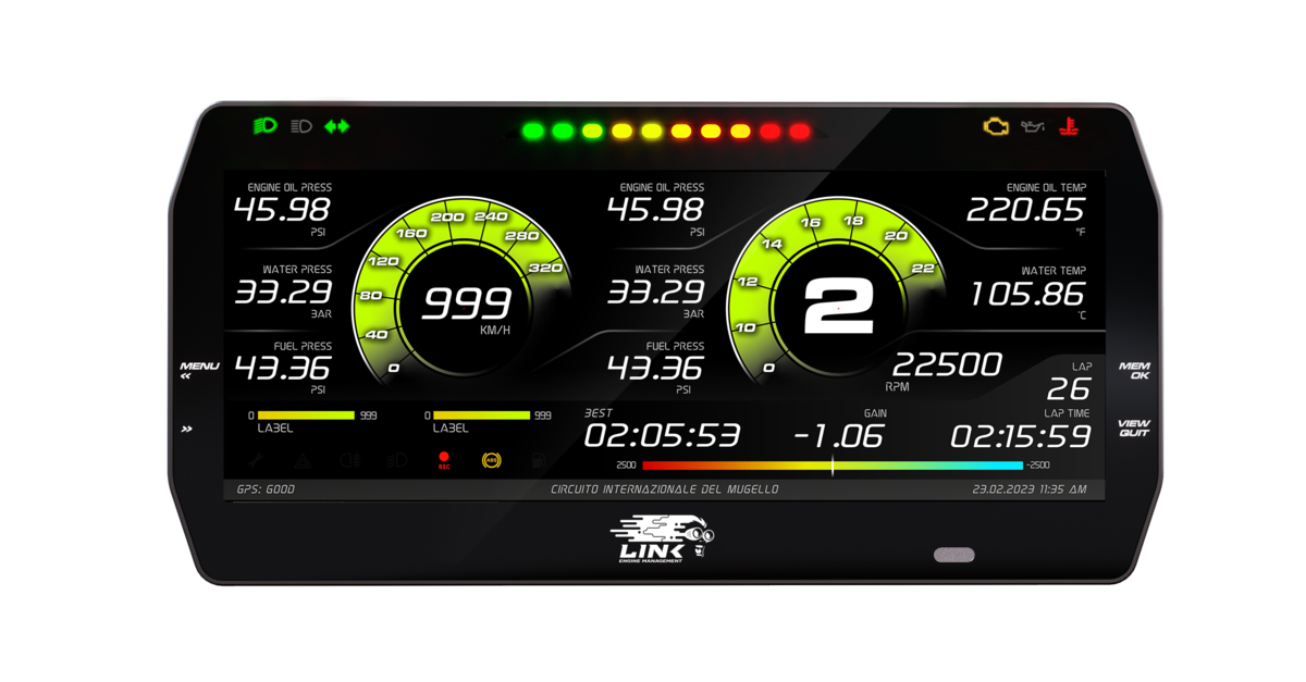 AiM MXT Strada 10 inch Digital Dash for Link ECUs, Street or Race Edition, Strada Street Edition