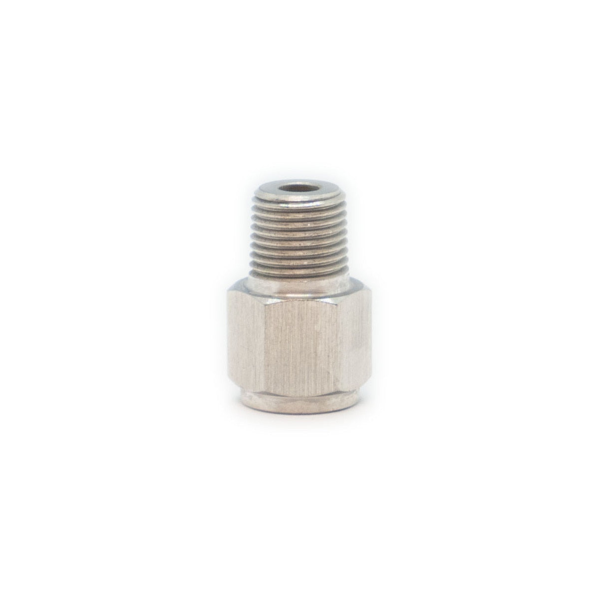 Link Sensor Thread Adapter, M10 x 1 Female to 1/8 NPT Male, Stainless (101-0193)