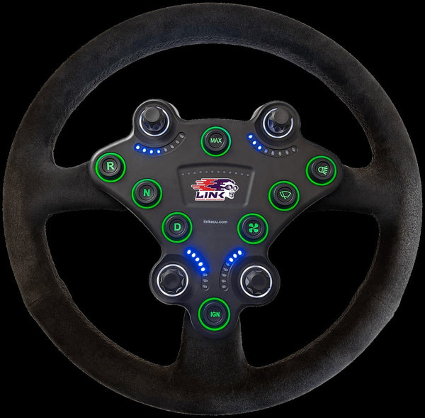 Link RacePad Steering Wheel CAN Keypad, 8 Buttons and 4 Rotary Knobs (101-0332)