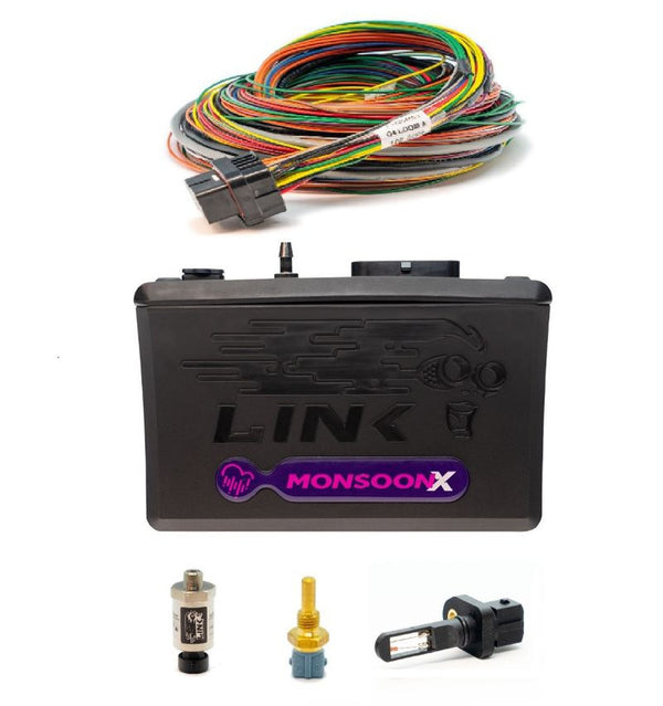 Link G4X MonsoonX Wire-In Bundle with Loom and Sensors (127-9800B)