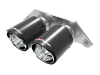 aFe Power Mach Force Xp 4in 304 SS Bolt-On Exhaust Tips Carbon Fiber 3.8L 4.0L — Porsche 911 GT3 (991) — aFe performance part