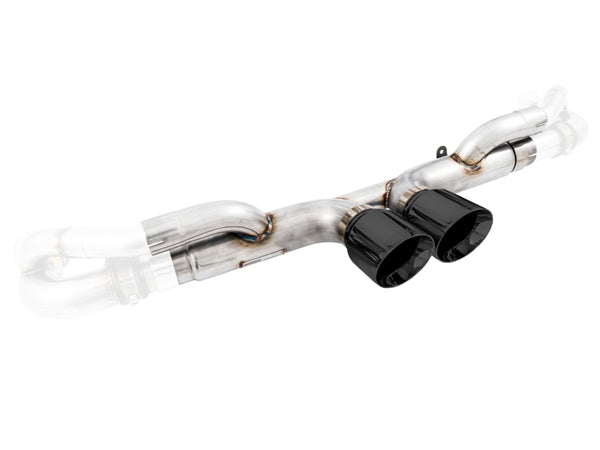 AWE Tuning RS Center Muffler Delete - Diamond Black Tips, Porsche 911 GT3 (991)