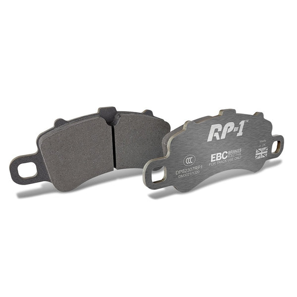 EBC Racing 2 with Cast Iron Rotors 3.0TT RP-1 Race Brake Pads, Front, Porsche 911 (991)