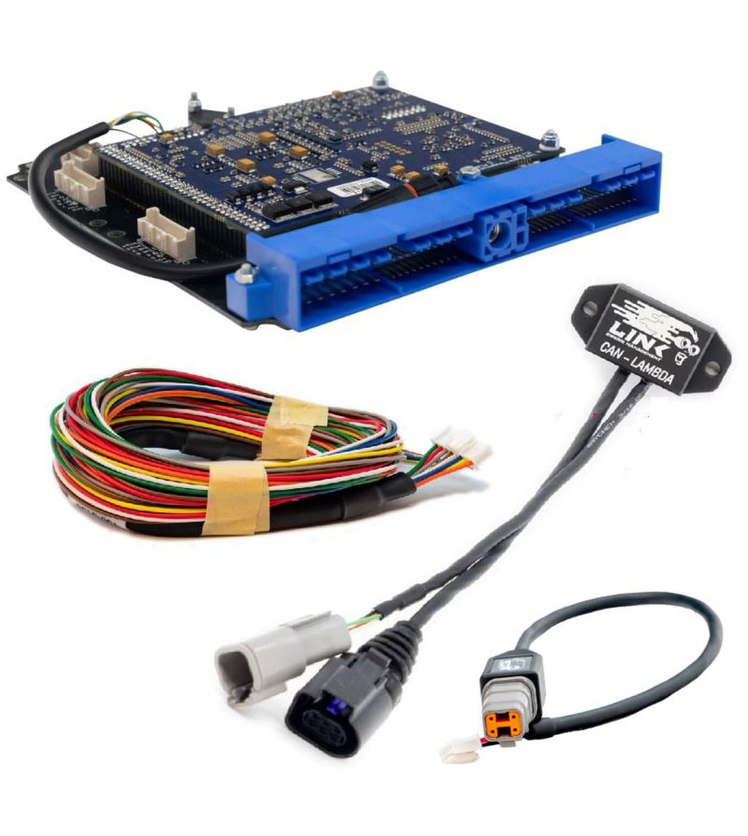 Link G4X NGTRX Plug-In ECU Bundle, Nissan Blue-Header RB: ECU, XS Loom, CAN Lambda and CANJST4