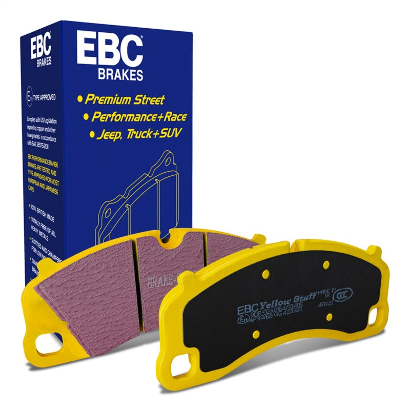 EBC Cast Iron Rotor only 3.8 Yellowstuff Brake Pads, Front — Porsche 911 GT3 (991) — EBC performance part