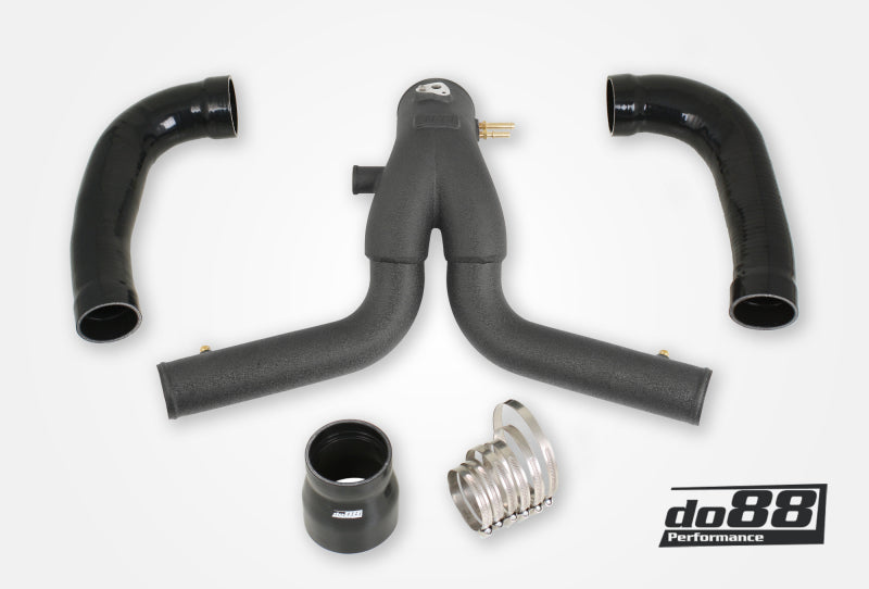 do88 Y-Pipe for do88 Intercooler - Black — Porsche 911 Turbo (991) — do88 performance part