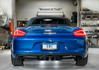 AWE Tuning Performance Exhaust System - with Diamond Black Tips — Porsche Boxster / Cayman (981) — AWE Tuning performance part