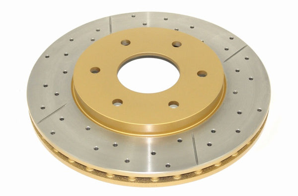 DBA Street Gold Cross-Drilled Slotted Hub-Type Rotor Front Nissan Titan