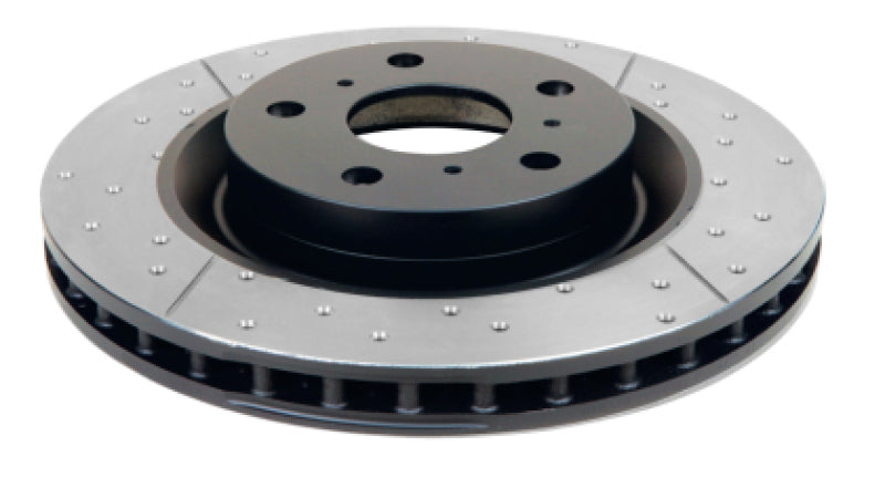 DBA Street Gold Cross-Drilled Slotted Rotor Rear
