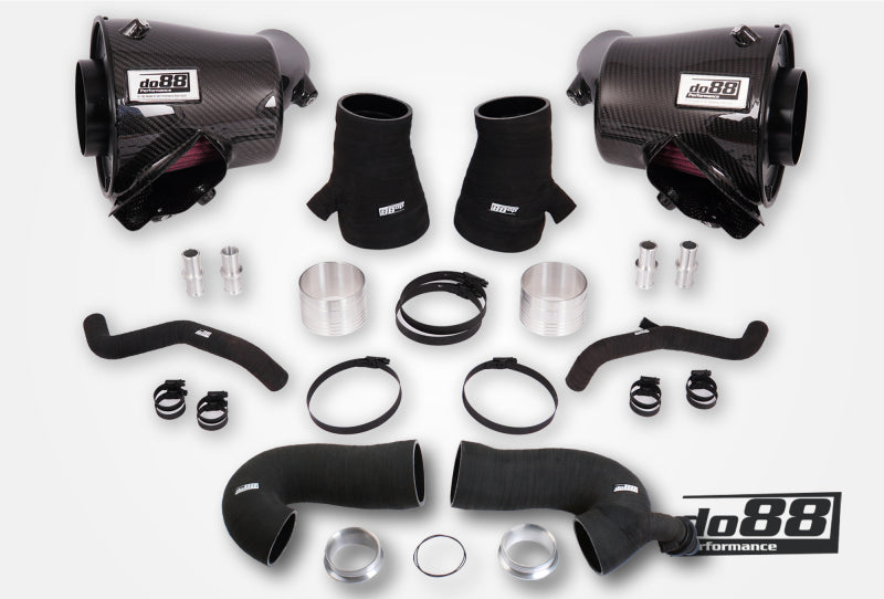 do88 Induction System with 80mm Outlet & Inlet Hoses — Porsche 911 Turbo (992) — do88 performance part