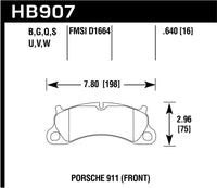 Hawk HPS 5.0 Brake Pads, Front — Porsche 911 (991) — Hawk performance part