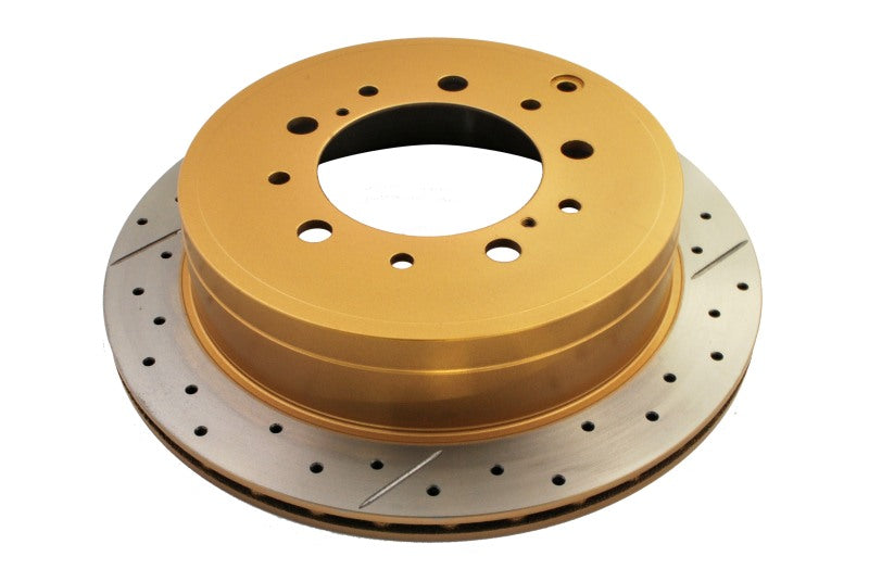 DBA Street Gold Cross-Drilled Slotted Rotor Rear