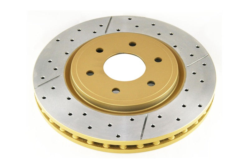 DBA Street Gold Cross-Drilled Slotted Hub-Type Rotor Front Nissan D40