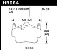 Hawk HP+ Brake Pads, Rear — Porsche Cayman (981/987) — Hawk performance part