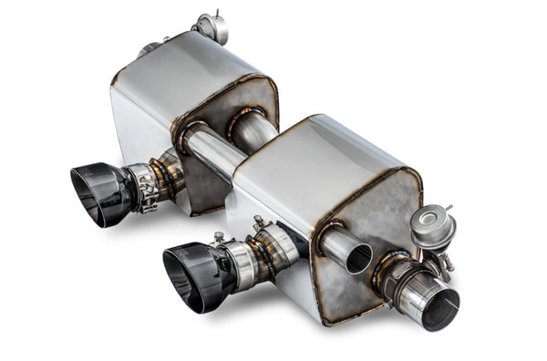 AWE Tuning SwitchPath Exhaust for PSE Cars - Diamond Black Tips, Porsche 911 (991)