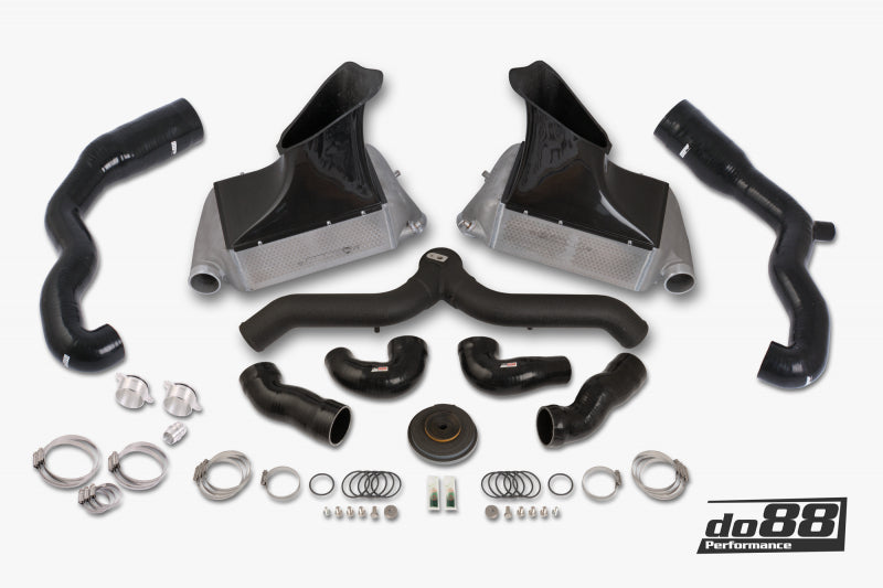 do88 BigPack Intercooler Kit with Black Pipe Inlets — Porsche 911 GT2/Turbo (997) — do88 performance part