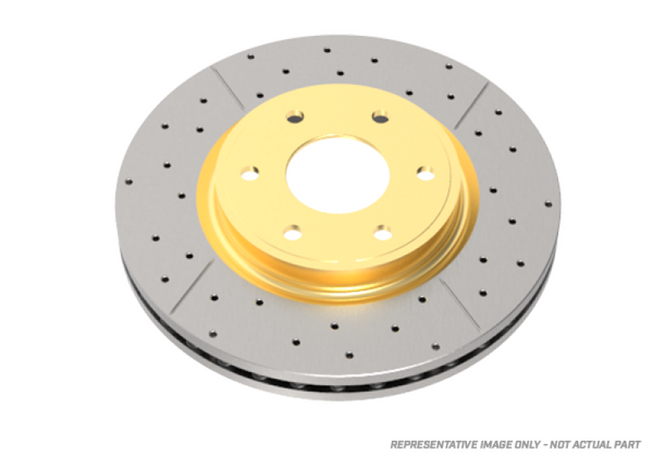 DBA Street Gold Cross-Drilled Slotted Rear CRV RW 1.5T