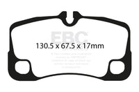 EBC Cast Iron Rotor only 3.6 2 Yellowstuff Brake Pads, Rear — Porsche 911 (997) — EBC performance part