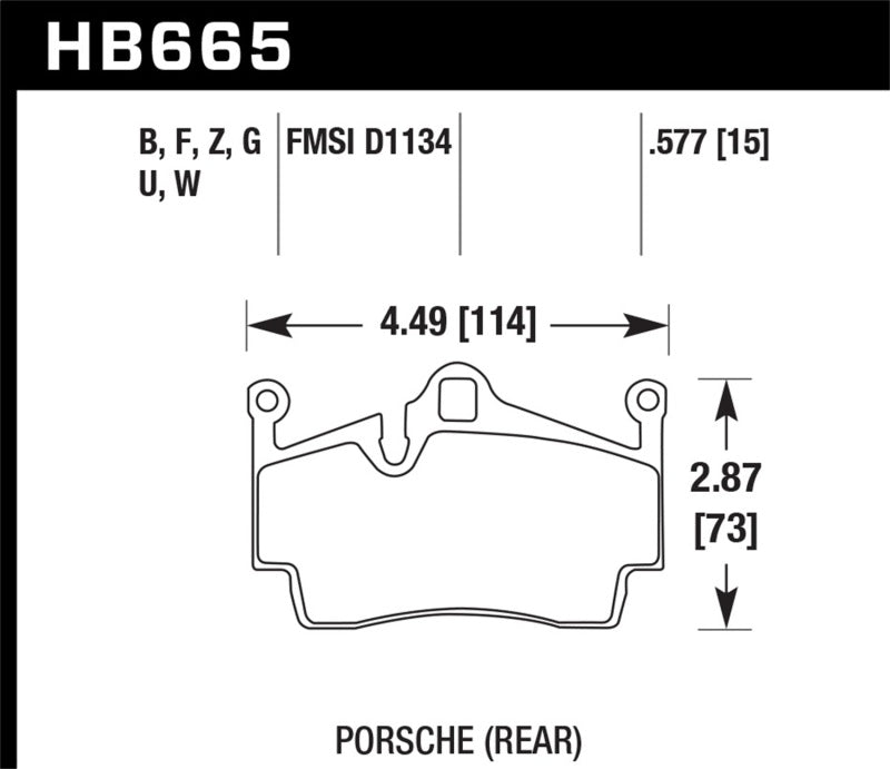 Hawk HPS 5.0 Brake Pads, Rear — Porsche 911 (991) — Hawk performance part