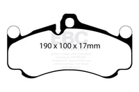 EBC Cast Iron Rotor only 3.8 Yellowstuff Brake Pads, Front — Porsche 911 GT3 (997) — EBC performance part