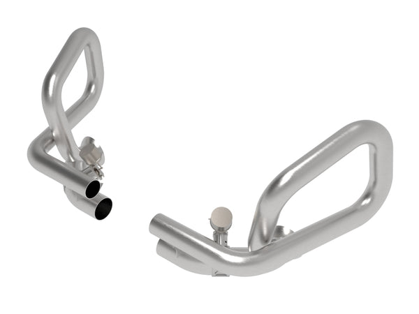 aFe H6-3.8 4.0L MACH Force-Xp 304 Stainless Steel Primary Muffler Delete Pipe, Porsche 911 GT3 (991)