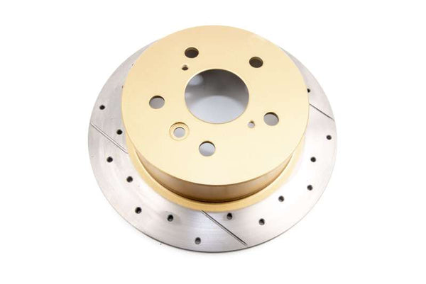 DBA Street Gold Cross-Drilled Slotted Rotor Rear