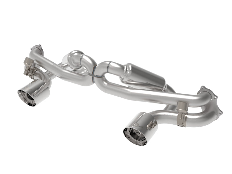 aFe MACHForce XP 2.25in-2.5in 304SS Exhaust Cat-Back - Polished Tips — Porsche Cayman GT4 (718) — aFe performance part
