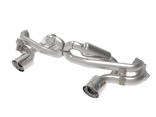 aFe MACHForce XP 2.25in-2.5in 304SS Exhaust Cat-Back - Polished Tips, Porsche Cayman GT4 (718)