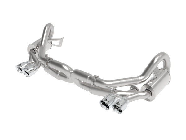 aFe MACHForce XP H6-3.8L SS-304 Cat-Back Exhaust with Polished Quad Tips, Porsche 911 (991)