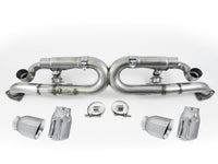 AWE Tuning SwitchPath Exhaust for PSE Cars Chrome Silver Tips — Porsche 911 (991) — AWE Tuning performance part