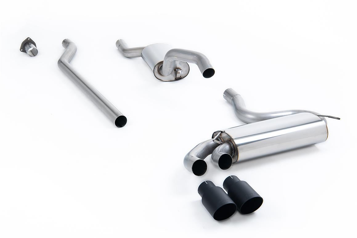Milltek Downpipe-back Audi Coupe 1989 1991 Resonated (quieter). Polished Oem-sty