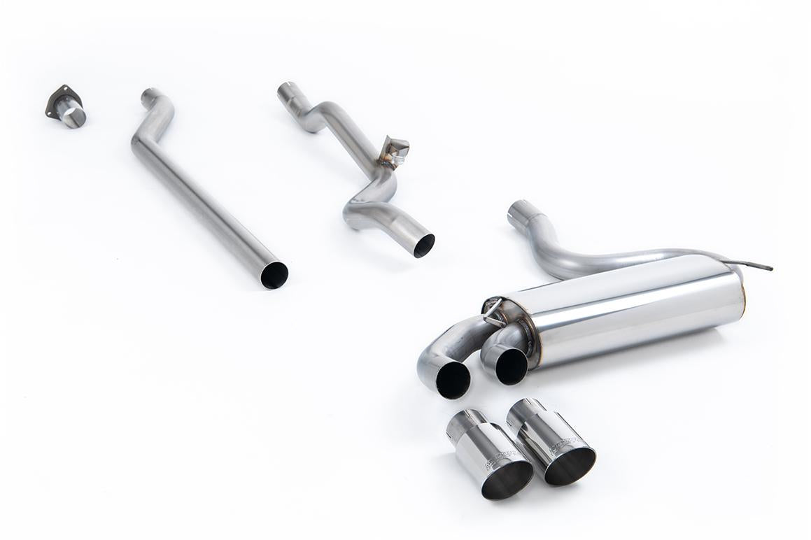 Milltek Downpipe-back Audi Coupe 1989 1991 Non-resonated (louder). Polished Oem-
