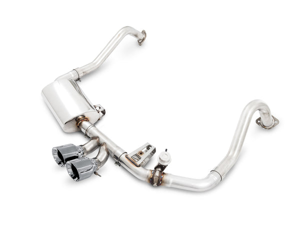 AWE Tuning SwitchPath Exhaust PSE Only - Chrome Silver Tips, Porsche Boxster / Cayman (718)