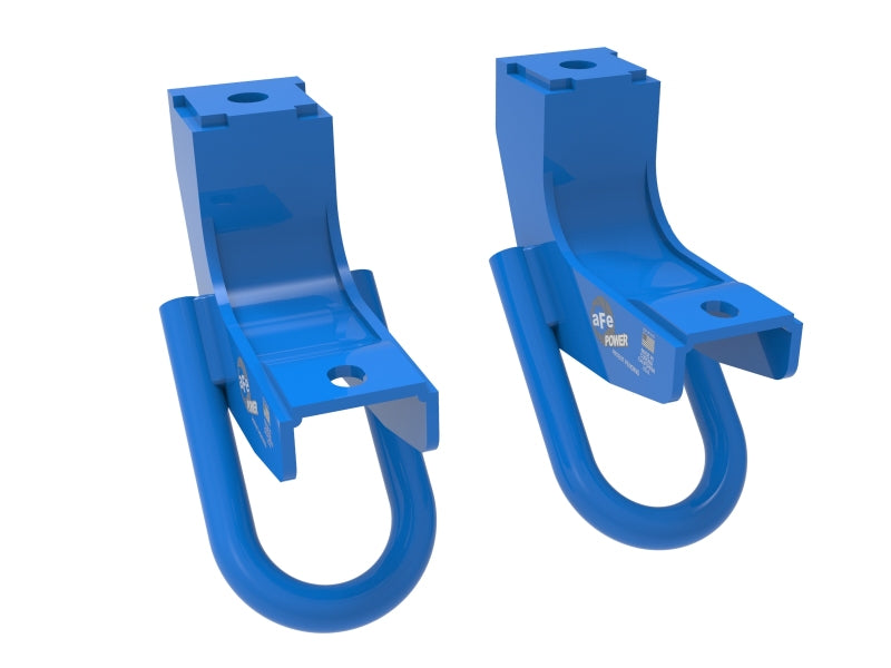 aFe Front Tow Hook Blue — Toyota Tundra 2022