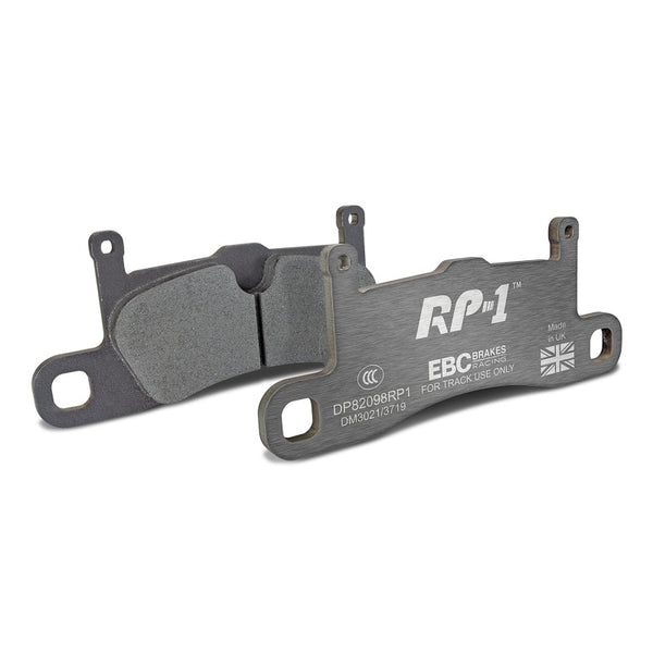 EBC Racing 3.4L Cast Iron Rotors Only RP-1 Race Brake Pads, Rear, Porsche 911 (991)
