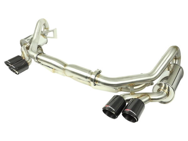 aFe MACHForce XP H6-3.8L SS-304 Cat-Back Exhaust with Carbon Fiber Tips, Porsche 911 (991)