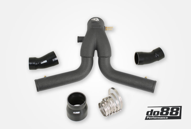 do88 Y-Pipe for OEM Intercooler - Black — Porsche 911 Turbo (991) — do88 performance part