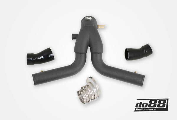 do88 Y-Pipe for OEM Intercooler - Black, Porsche 911 Turbo (991)