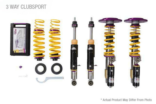 KW With OE NoseLift Clubsport Coilover Kit 3-Way, Porsche 911 (991)
